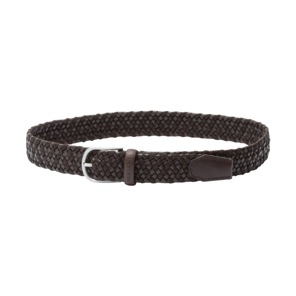 Cintura misto pelle/tessuto elastico